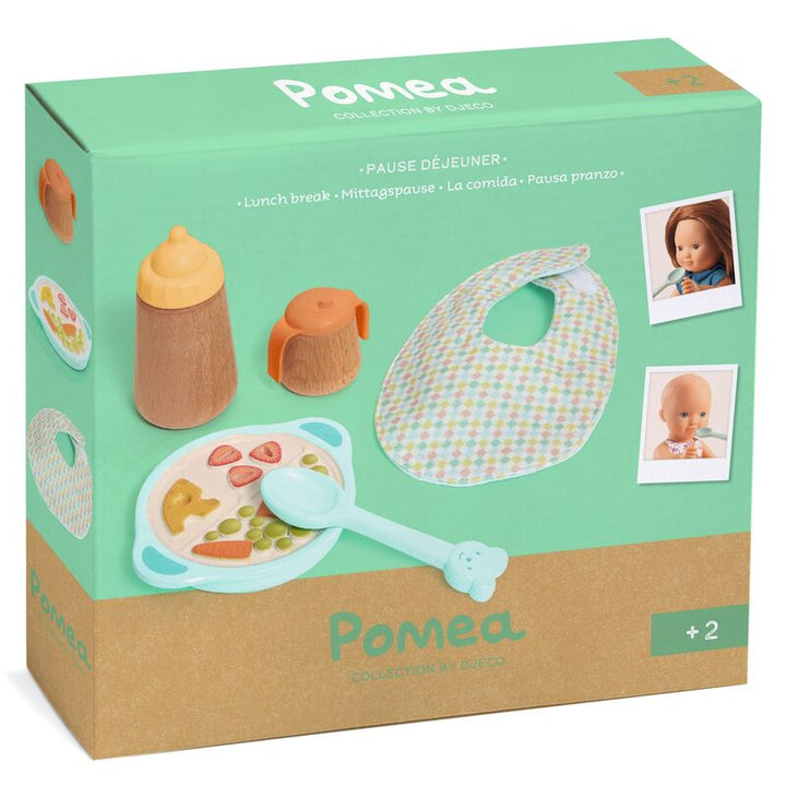 Baby Doll Pomea Wooden Feeding Play Set