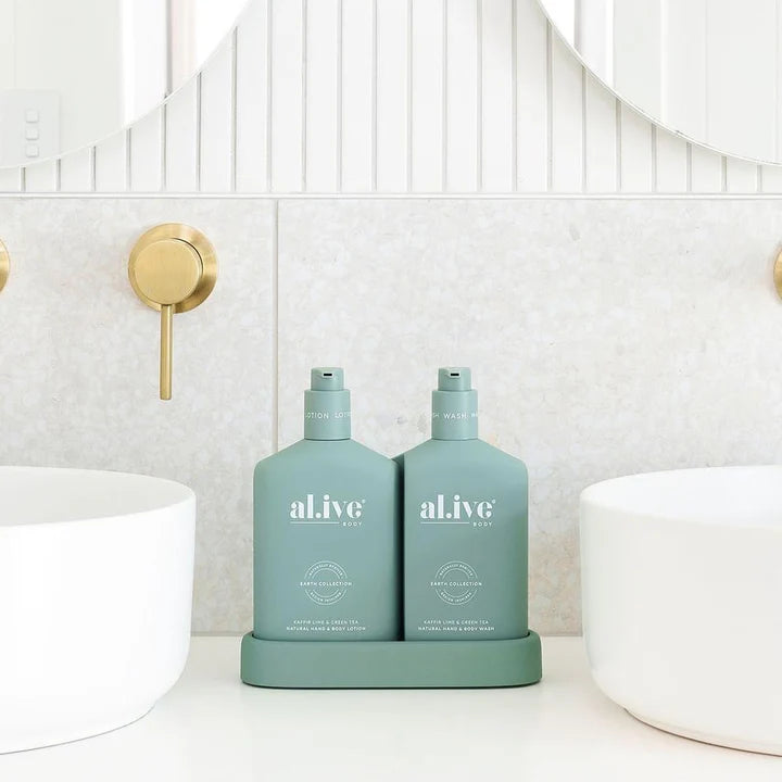 al.ive Body Kaffir Lime & Green Tea Wash & Lotion Duo
