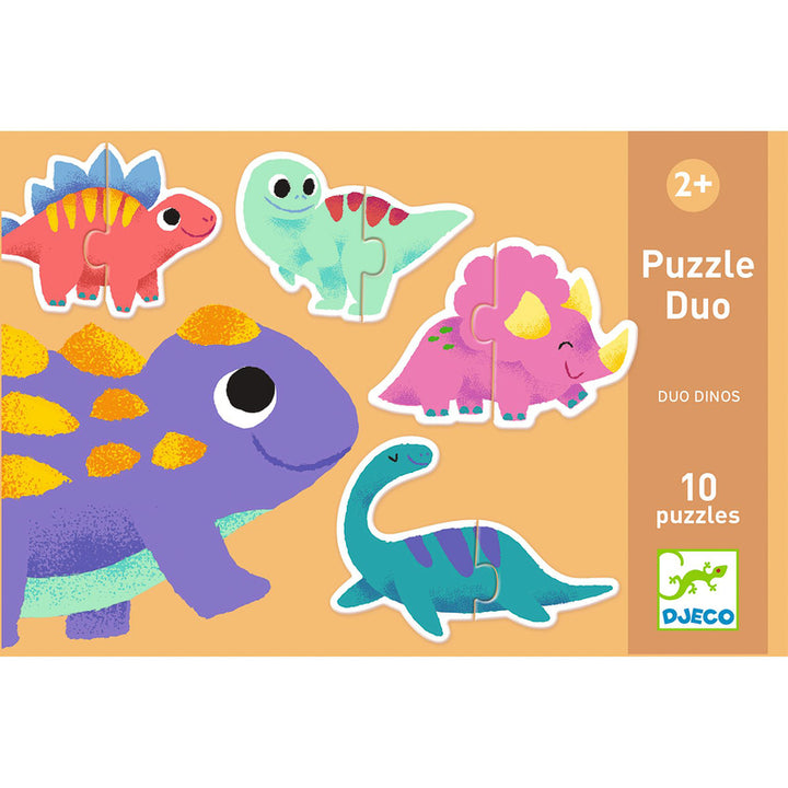 Djeco Duo Dinosaur 20pc Puzzle Set