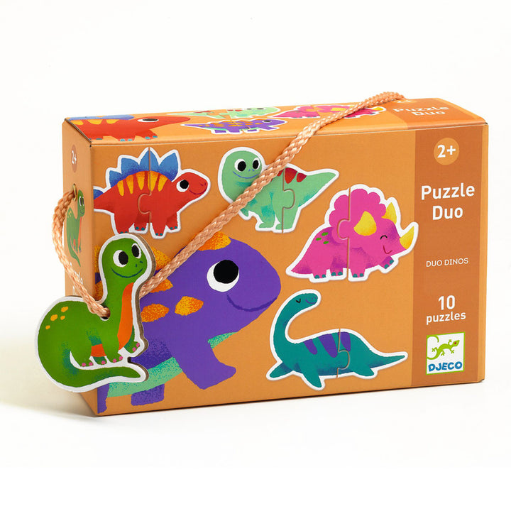 Djeco Duo Dinosaur 20pc Puzzle Set