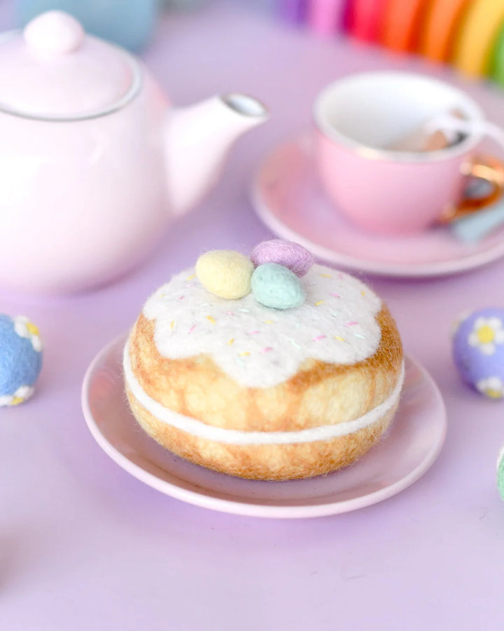 Felt Easter Pastel Eggs Doughnut