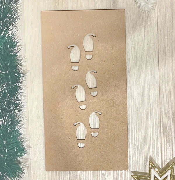 Elf on the Shelf Footprint Stencil
