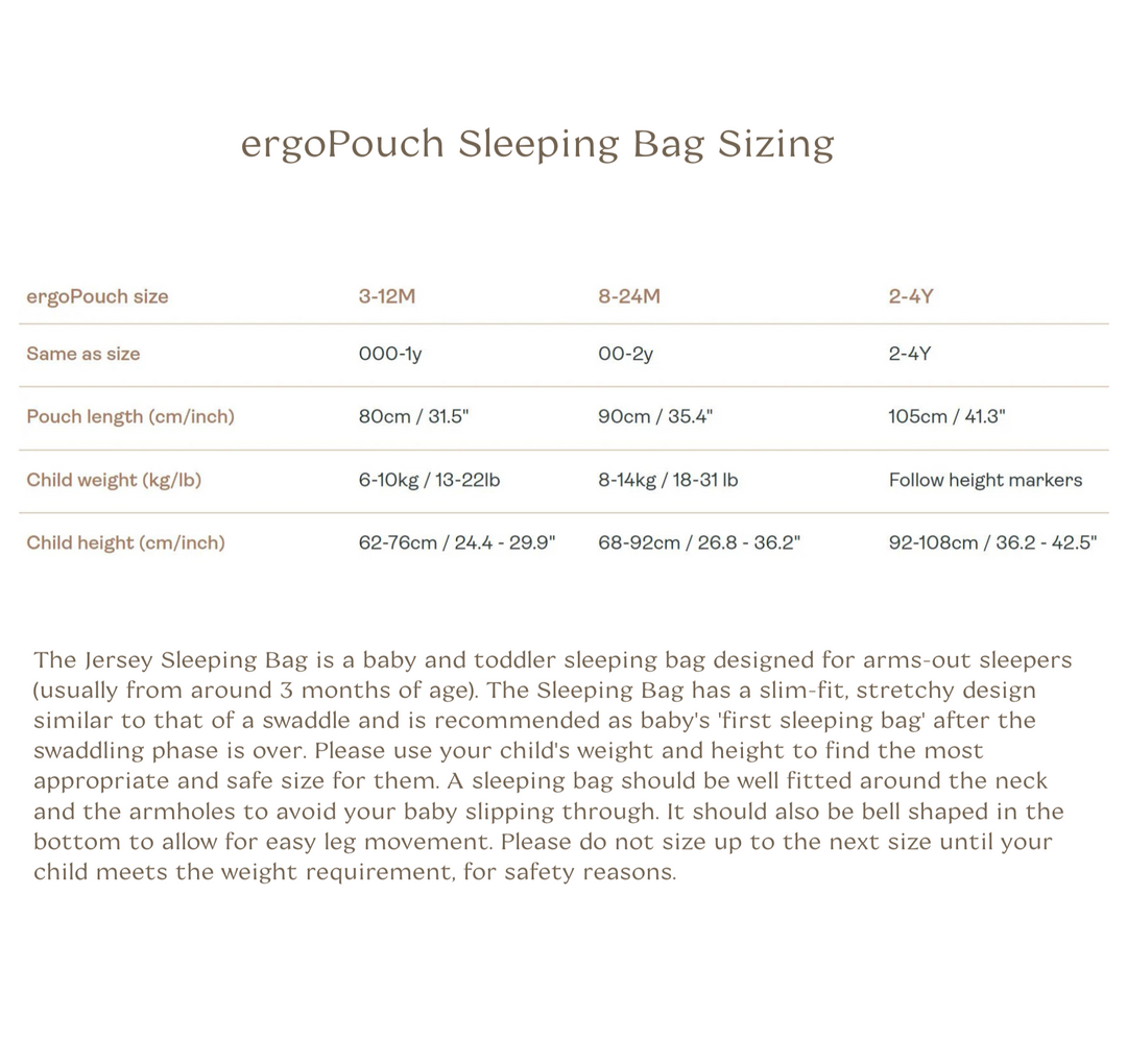 ergoPouch Sleeping Bag TOG 2.5 - Oatmeal Marle