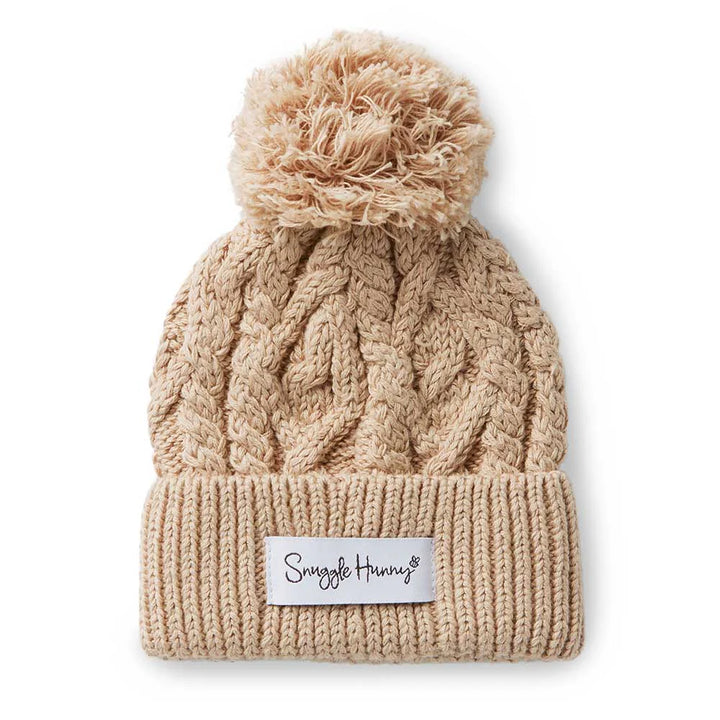 Snuggle Hunny Organic Knit Beanie -  Hazelnut