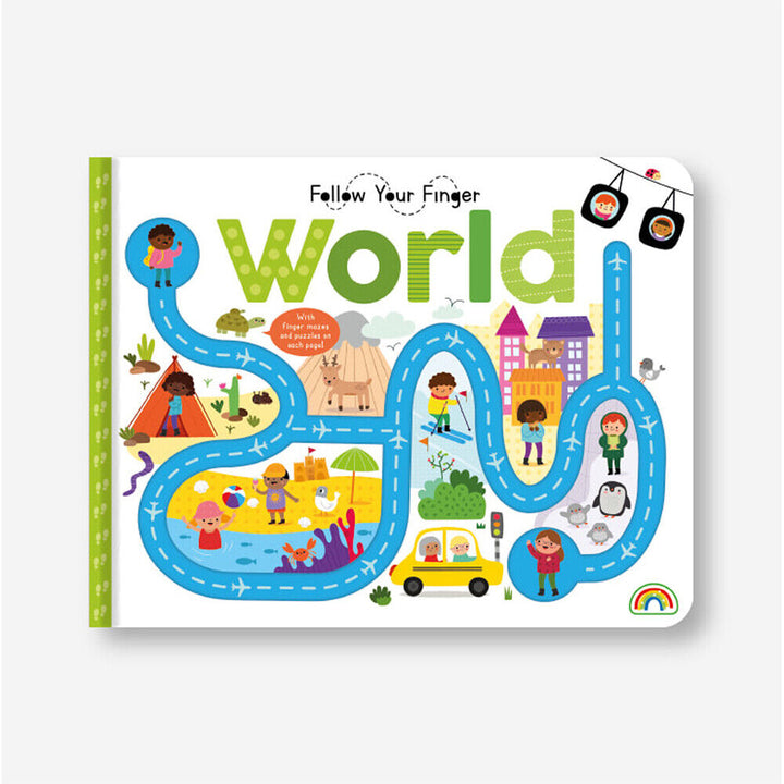 Follow Your Finger Board Book - Around the World