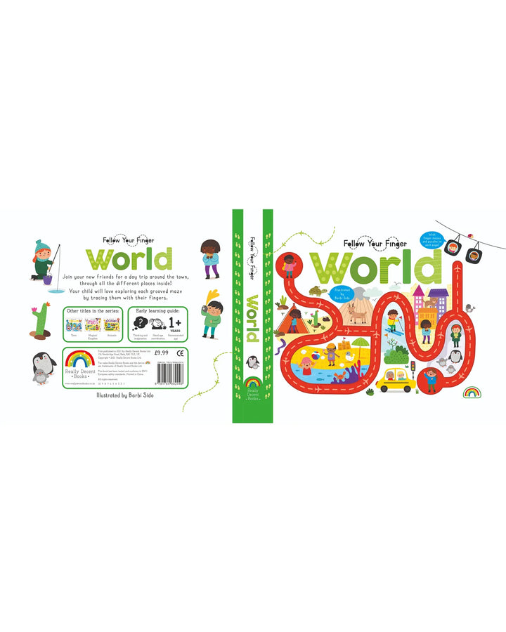 Follow Your Finger Board Book - Around the World