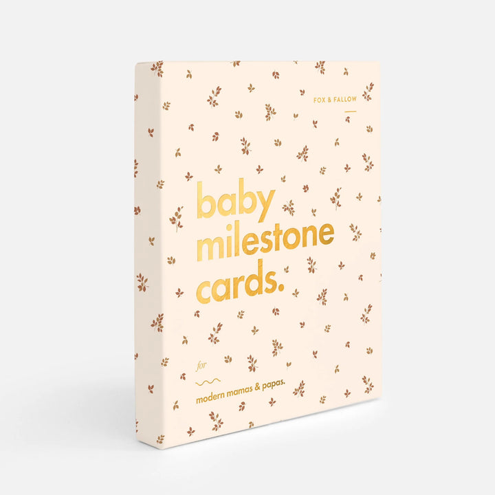 Fox & Fallow’s Baby Milestone Cards  - Broderie