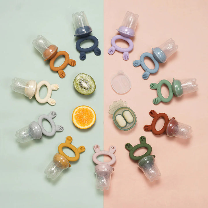 Haakaa Silicone Fresh Food Feeder & Mini Nibble Tray Combo