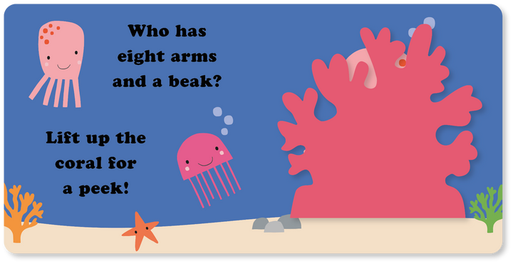 Fuzzy Friends Ocean Sensory Board Book