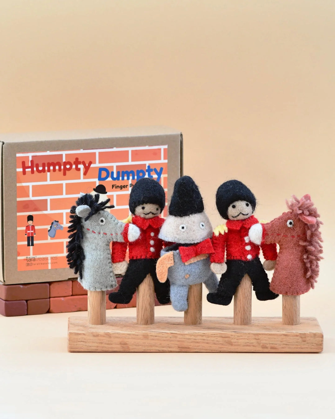 Humpty Dumpty Felt Finger Puppet Set