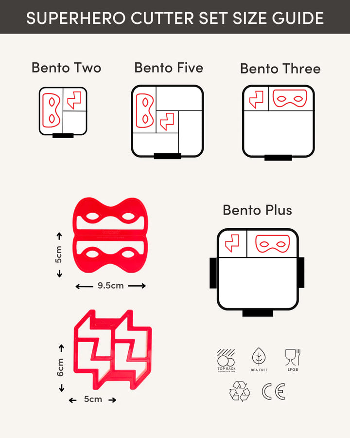 Lunch Punch Sandwich Cutter Set - Superhero