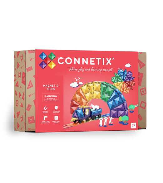 Connetix Magnetic Tiles Rainbow 212 Piece Mega Pack