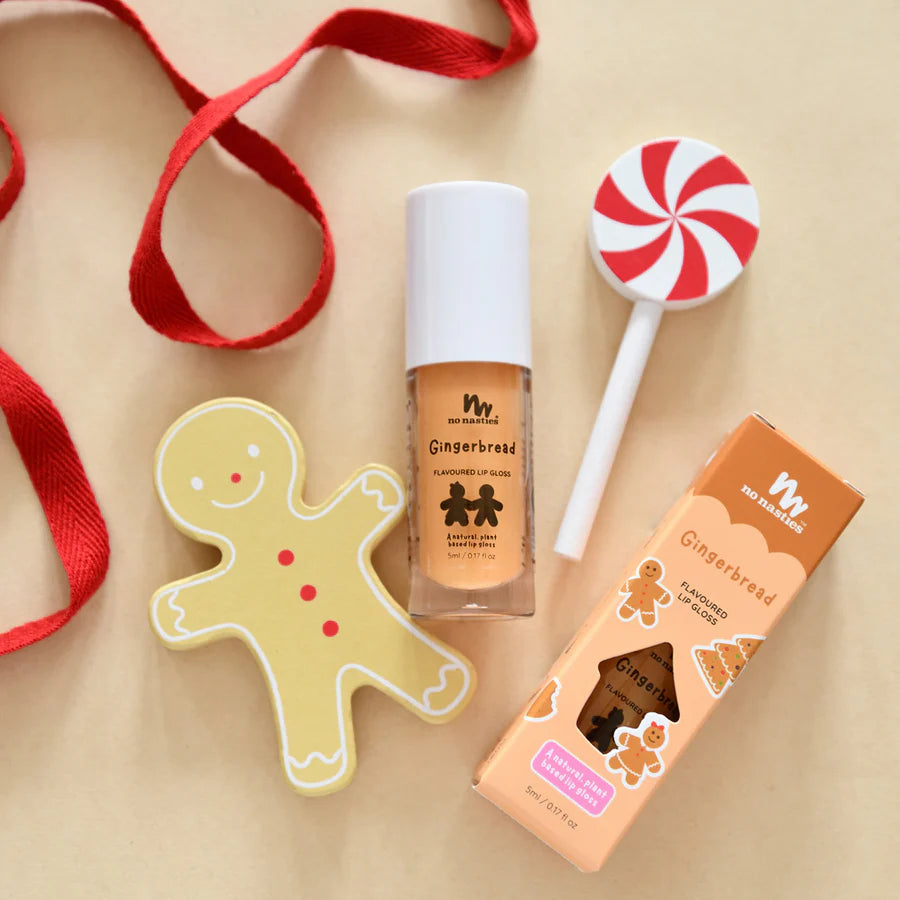 Christmas Limited Edition Natural Kids Lip Gloss Gingerbread