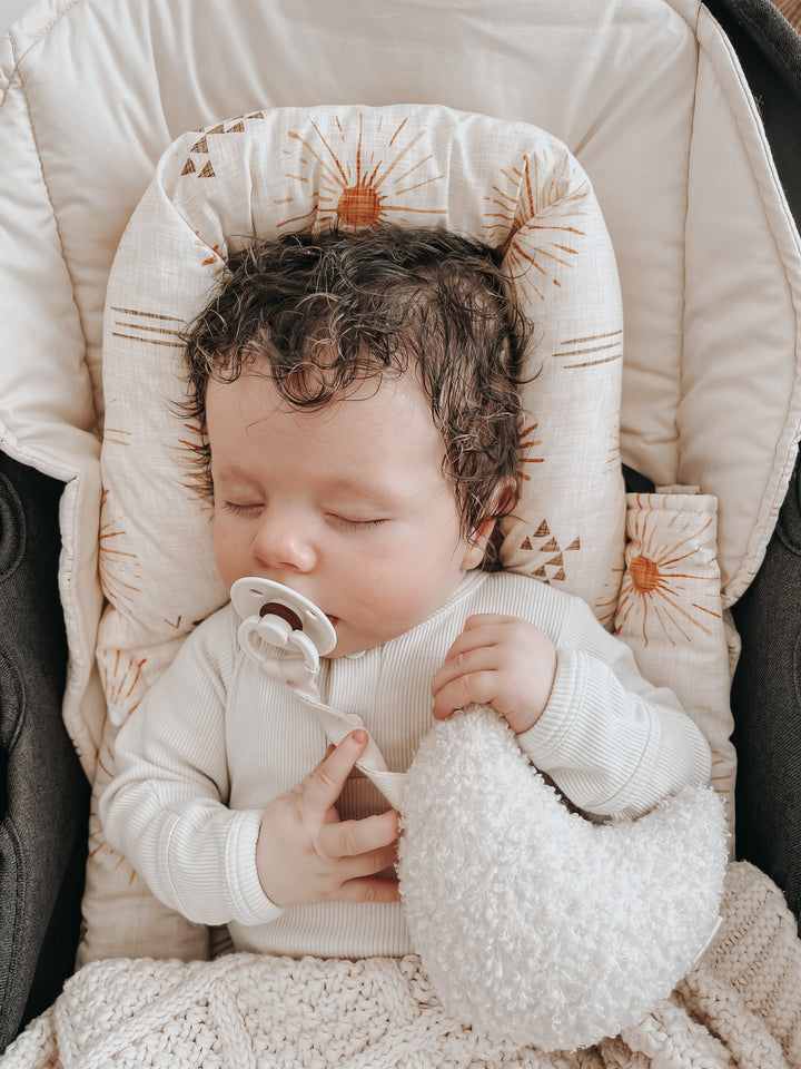 Bambella Designs Quilted Infant Head Support | Lavender Haze