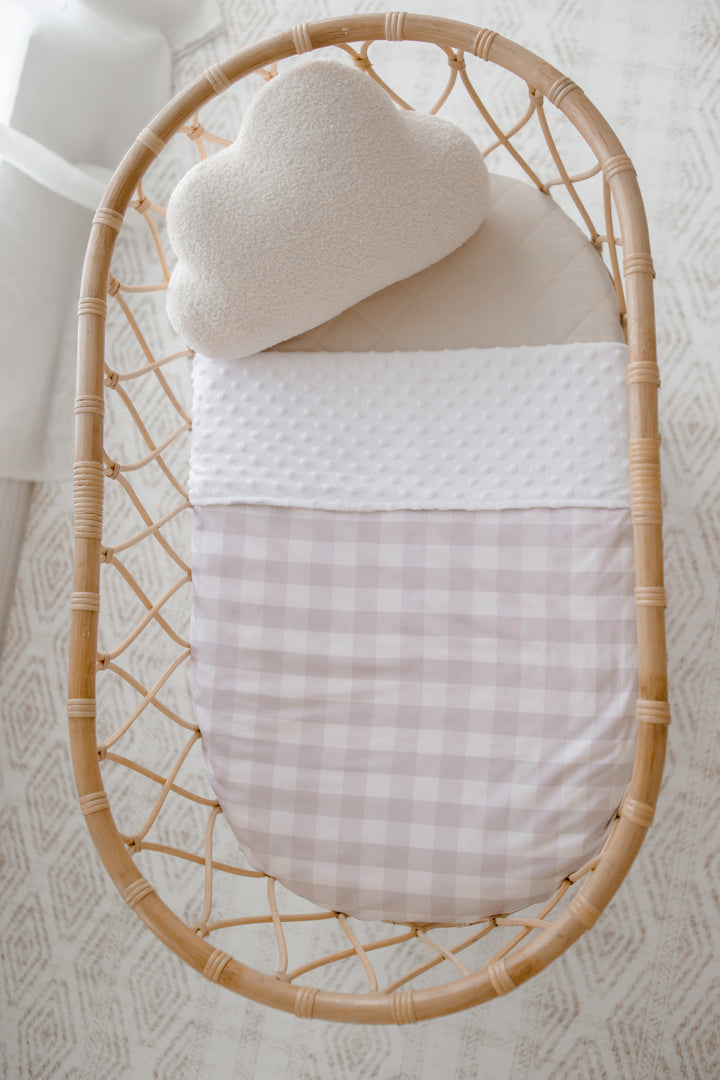 Bambella Snuggle Blanket - Blush Gingham