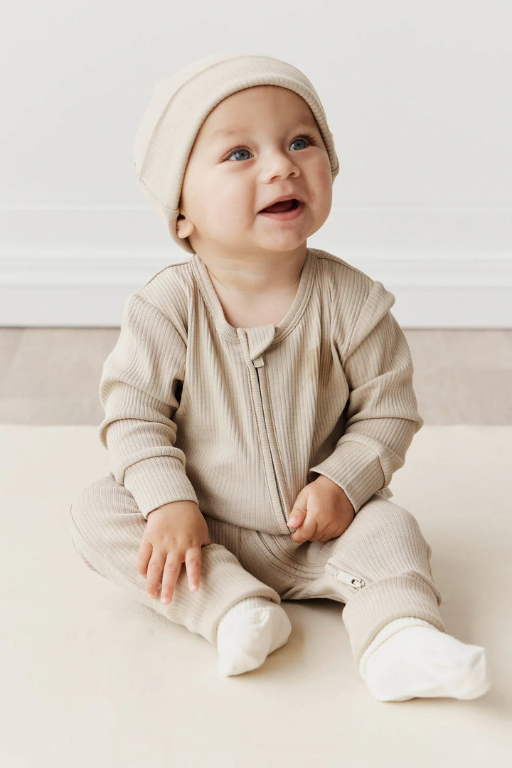 Jamie Kay Organic Cotton Modal Gracelyn Growsuit - Cashew