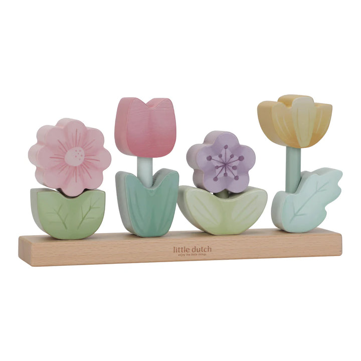 Fairy Garden Wooden Stacking Puzzle Flower