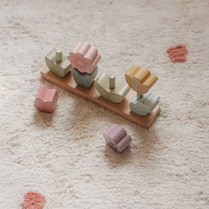 Fairy Garden Wooden Stacking Puzzle Flower