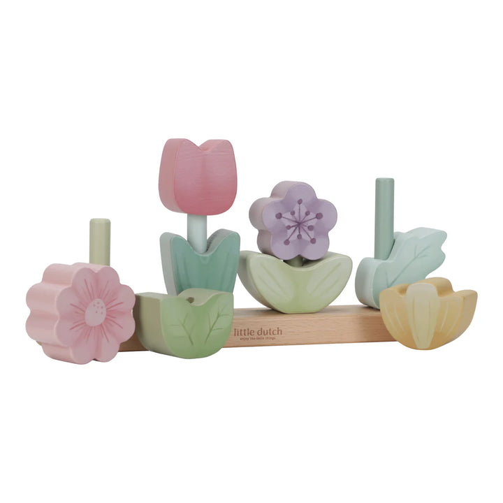 Fairy Garden Wooden Stacking Puzzle Flower