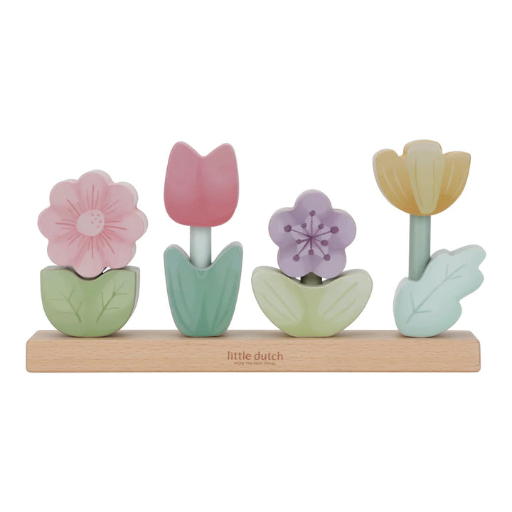 Fairy Garden Wooden Stacking Puzzle Flower