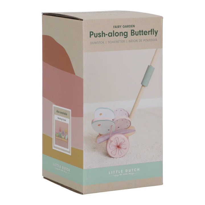 Fairy Garden Wooden Push-Along Butterfly