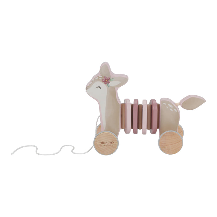 Fairy Garden Pull-Along Wooden Deer