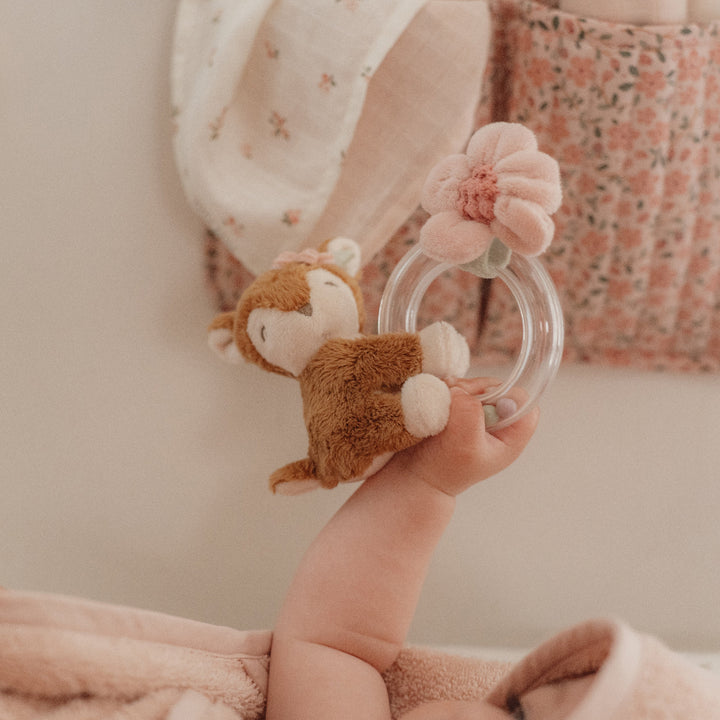 Fairy Garden Deer Ring Rattle