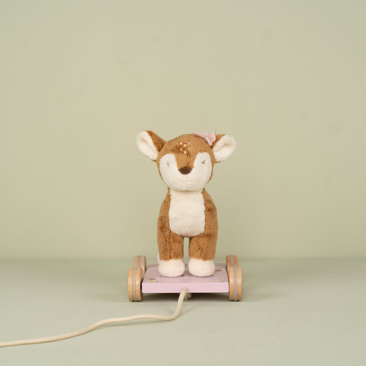 Fairy Garden Pull-Along Plush Deer