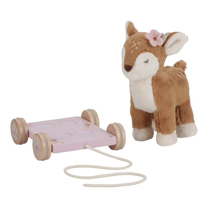 Fairy Garden Pull-Along Plush Deer