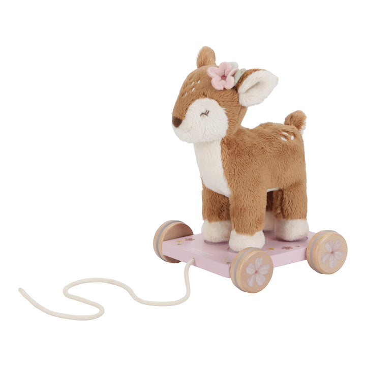 Fairy Garden Pull-Along Plush Deer