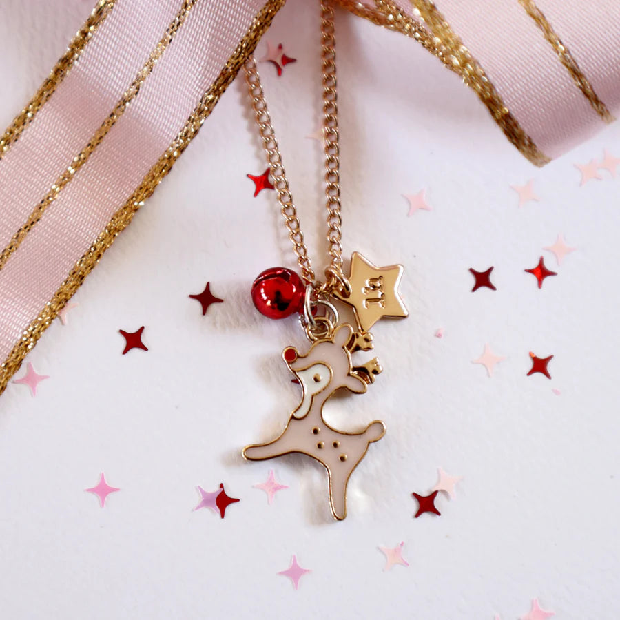 Lauren Hinkley Christmas Necklace - Jingle Bell Reindeer