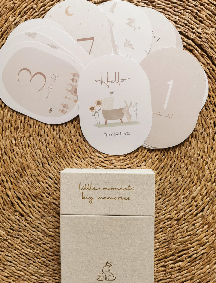 Little Dutch Baby Bunny Milestone Card Set