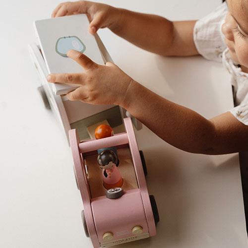 Little Dutch Wooden Toy Car and Caravan