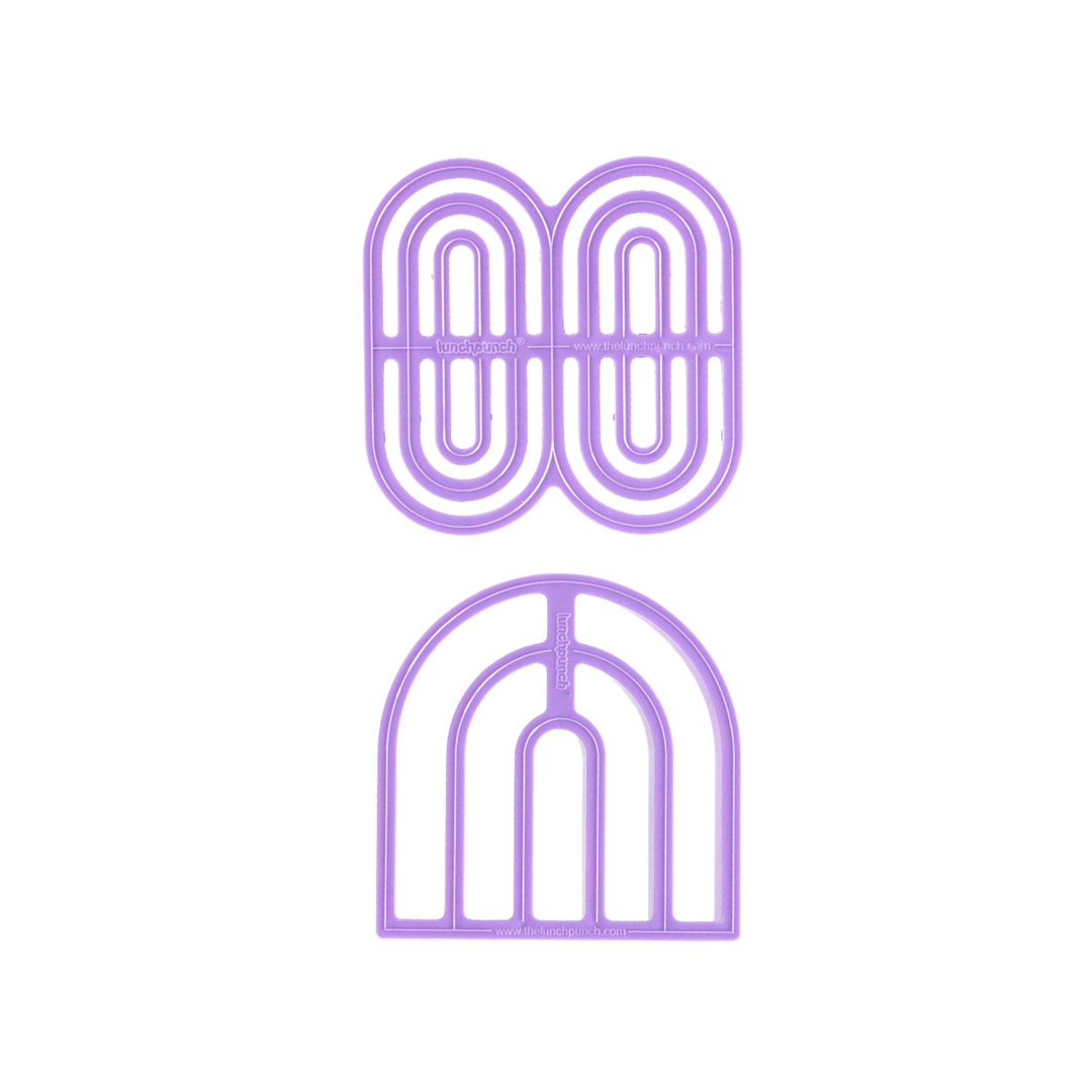 Lunch Punch Sandwich Cutter Set - Rainbows