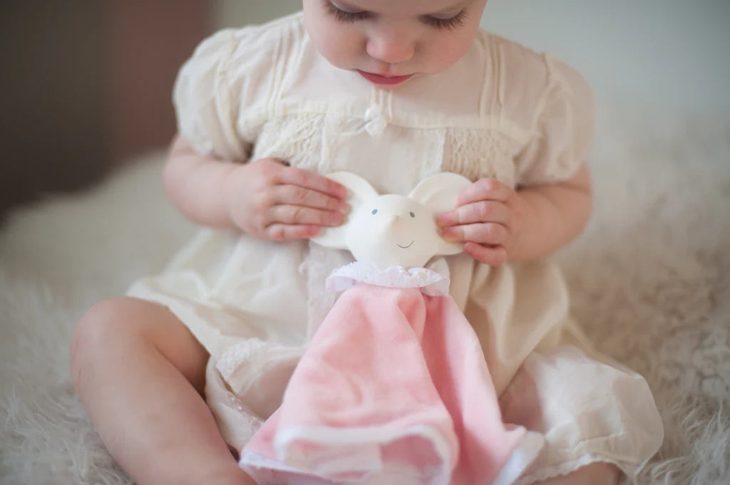 Tikiri Meiya the Mouse Snuggly Teether & Comforter