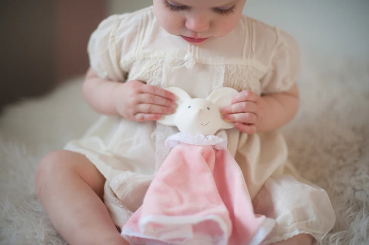 Tikiri Meiya the Mouse Snuggly Teether & Comforter