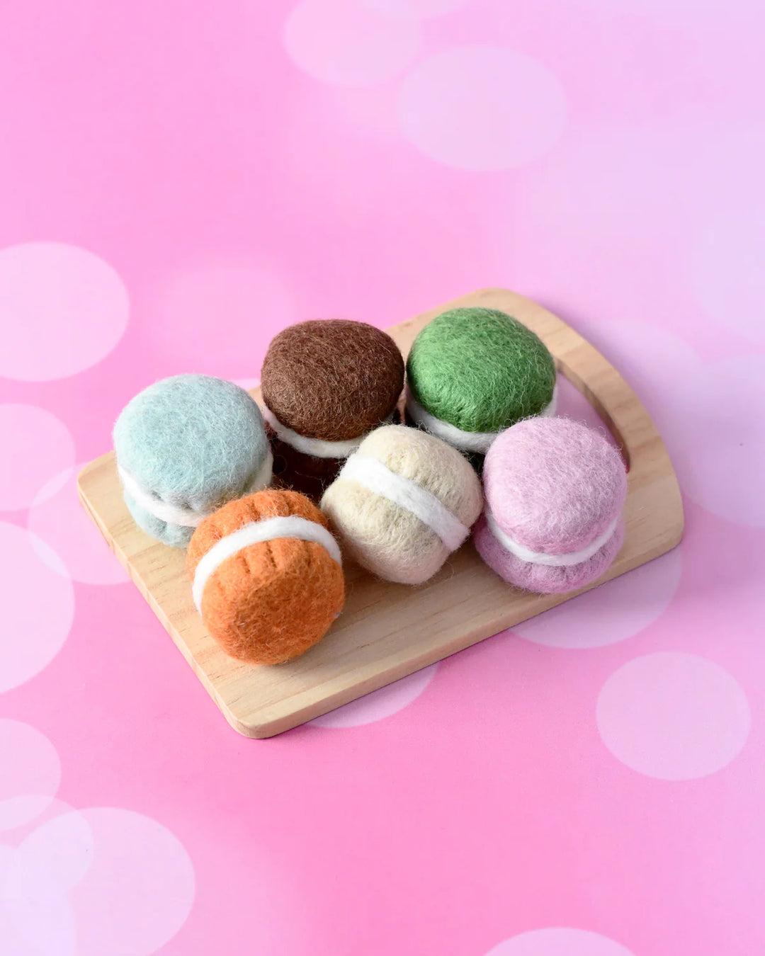 Macarons 6 Piece Set Felt Play Food