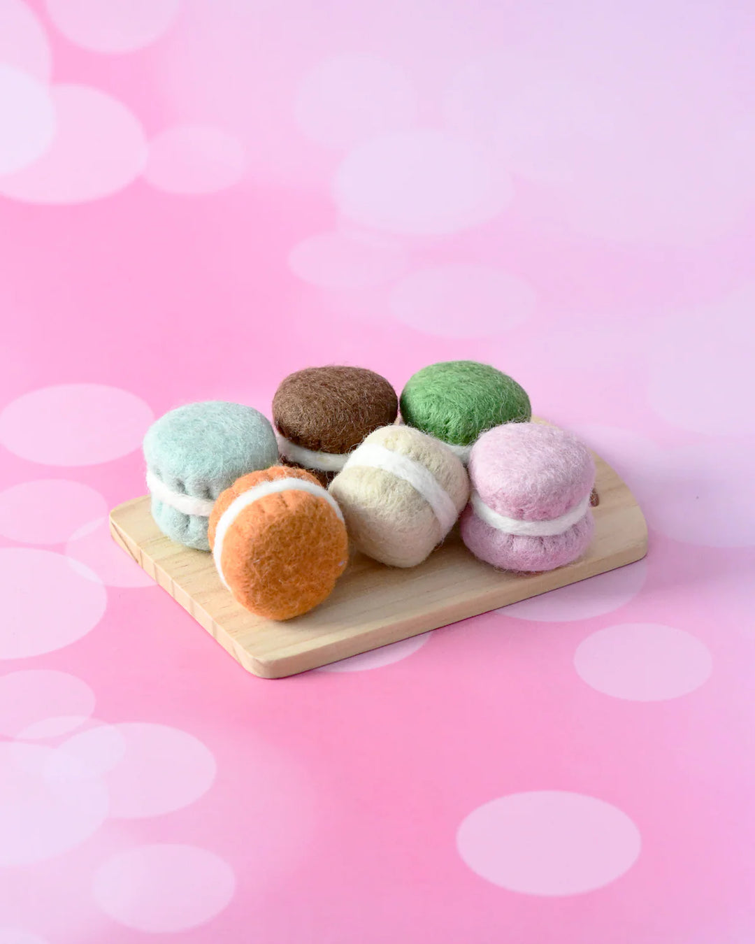 Macarons 6 Piece Set Felt Play Food