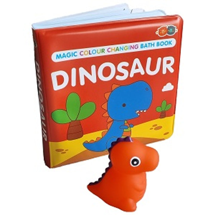 Magic Colour Changing Bath Book & Squirter Toy - Dinosaur