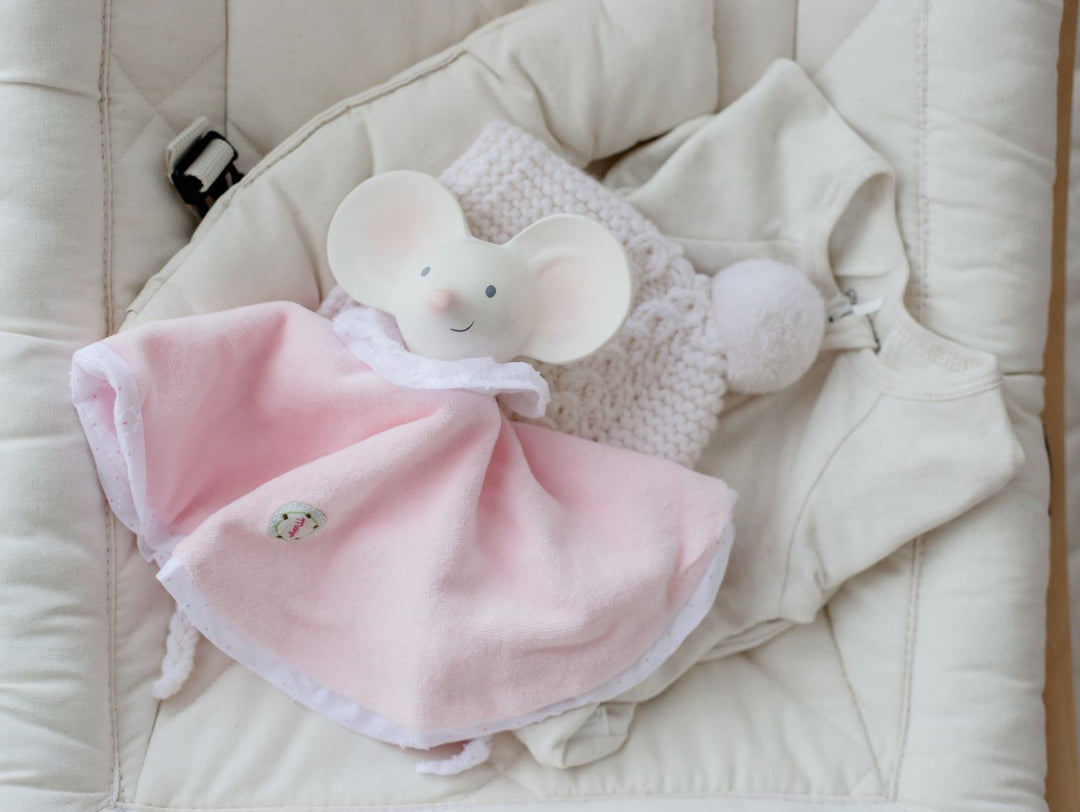 Tikiri Meiya the Mouse Snuggly Teether & Comforter