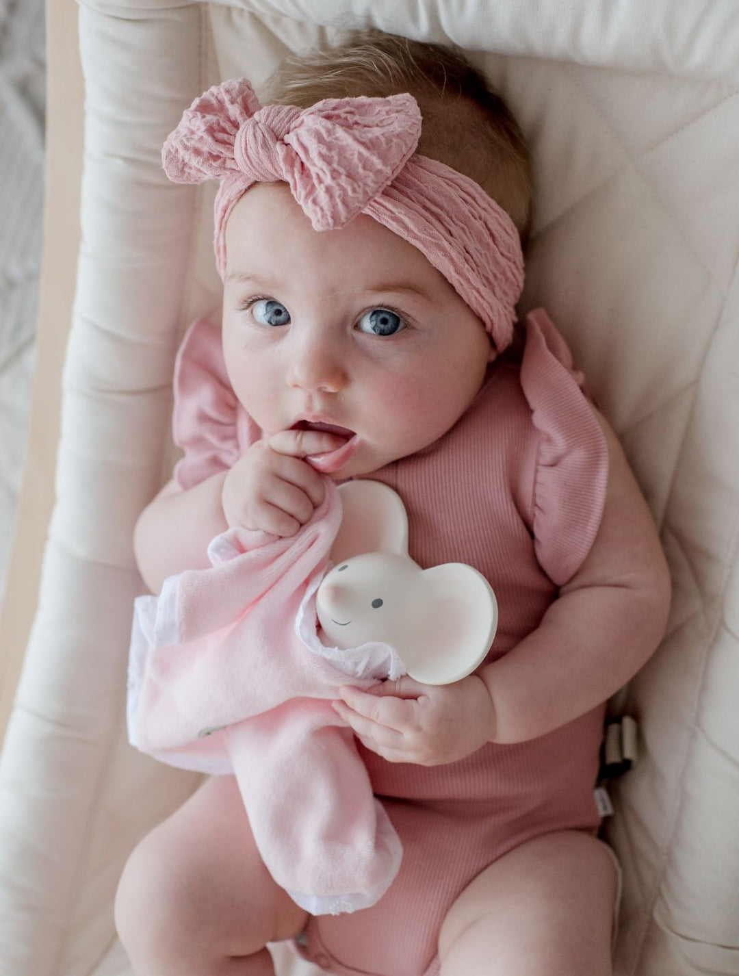 Tikiri Meiya the Mouse Snuggly Teether & Comforter