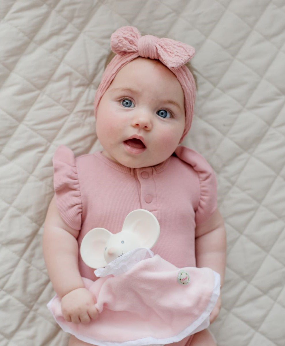 Tikiri Meiya the Mouse Snuggly Teether & Comforter