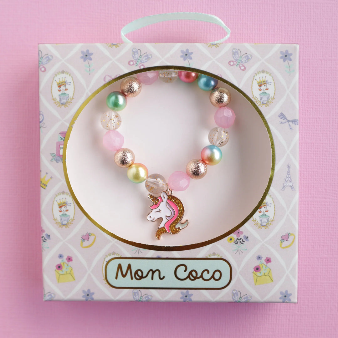 Mon Coco Unicorn Shimmer Stretch Bracelet