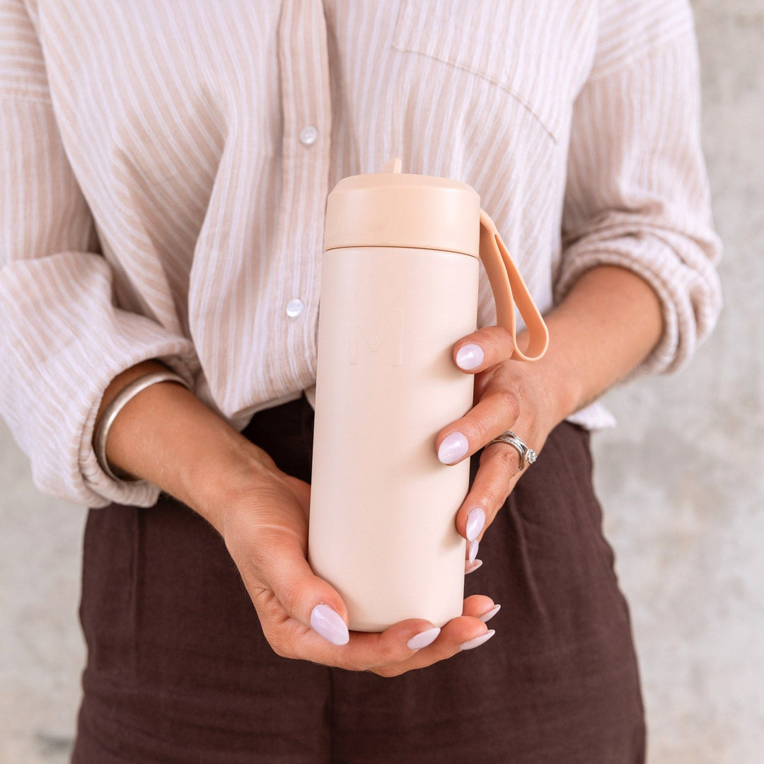 MontiiCo Fusion 475ml Insulated Sipper Lid Drink Bottle | Dune