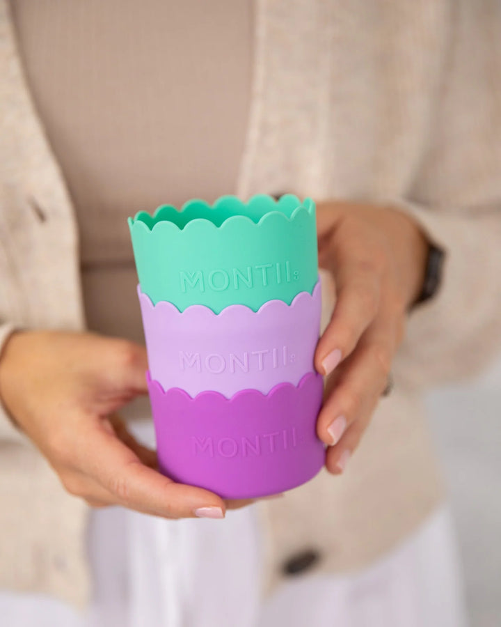 Montii Fusion Small Silicone Scallop Bumper 3 Pack - Dusk