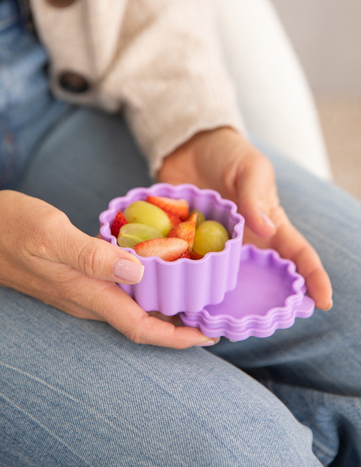 Montiico Silicone Scallop Snack Tub  - Assorted