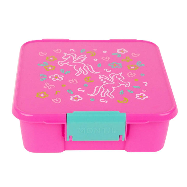 Montiico Bento Three Lunch Box - Unicorn Magic