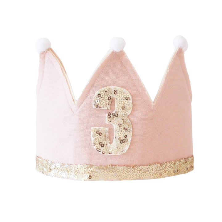 Alimrose 3rd Birthday Crown - Pink