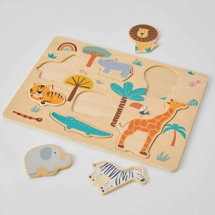 Wooden Safari Toddler Puzzle