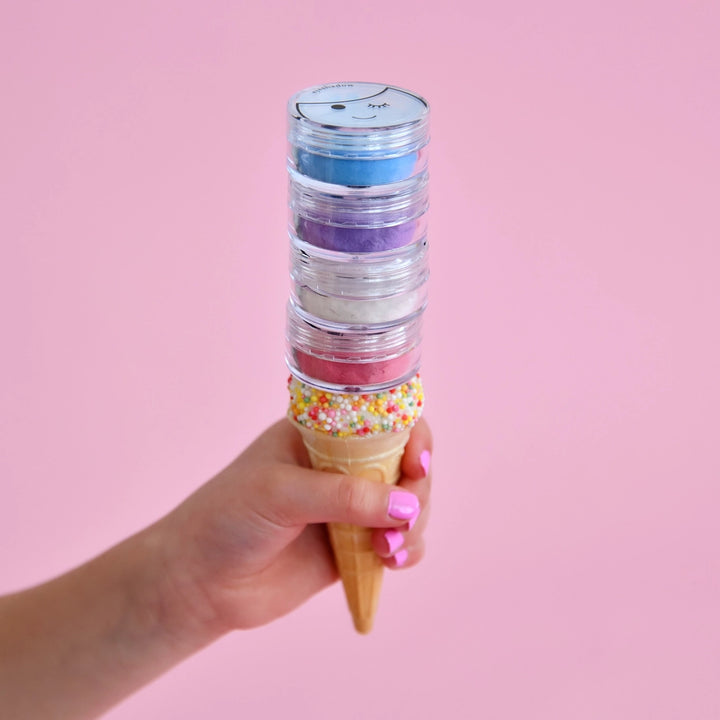 No Nasties Natural Kids Shimmery Eyeshadow Pots - Assorted